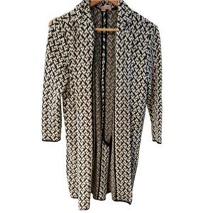 Philosophy Anthropology Small Black and White Women's Light Coat Cardi
